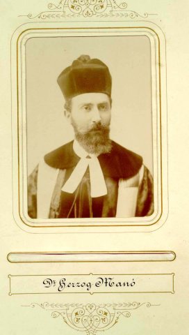 Dr. Herczog Manó, kaposvári főrabbi