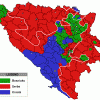Bosnyák, horvát és szerb területek Boszniában, 1993-ban